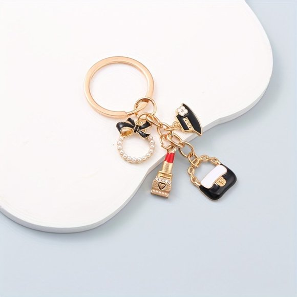 Mini Bag Lipstick Keychain Cute Fairy Core Key Ring Purse Bag Backpack - Picture 5 of 6